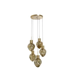 Lampa wisząca SUPERNOVA AMBER CINQUE 50 cm