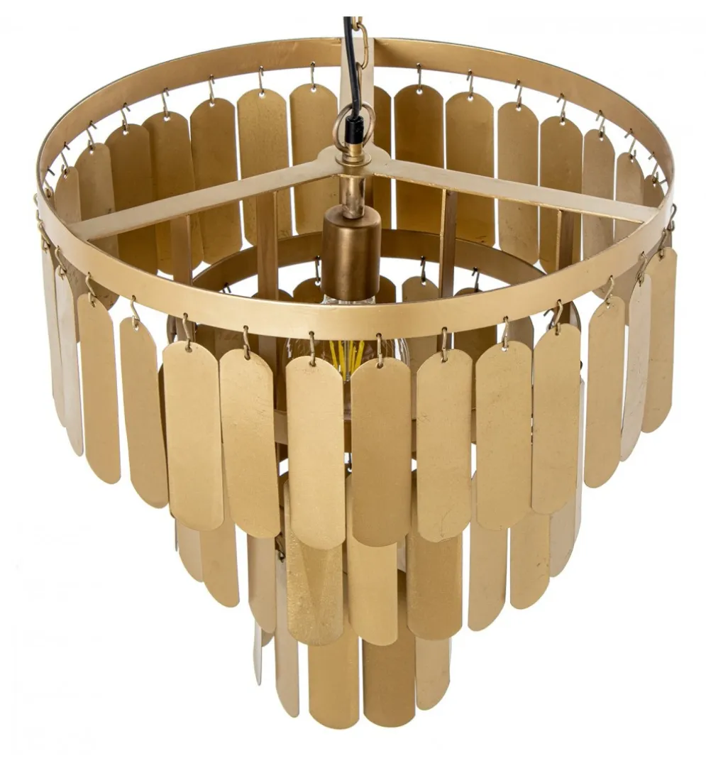 Lampa wisząca TECHO 45 cm złota