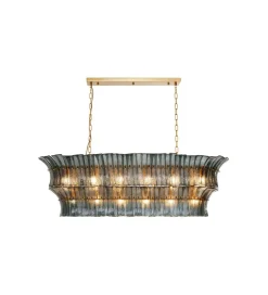 Lampa wisząca VENEZIA 130 cm niebieska