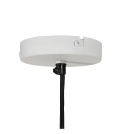 Lampa wisząca VIERA papier-mâché biała