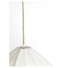 Lampa wisząca ZUBEDA 49 cm kremowa