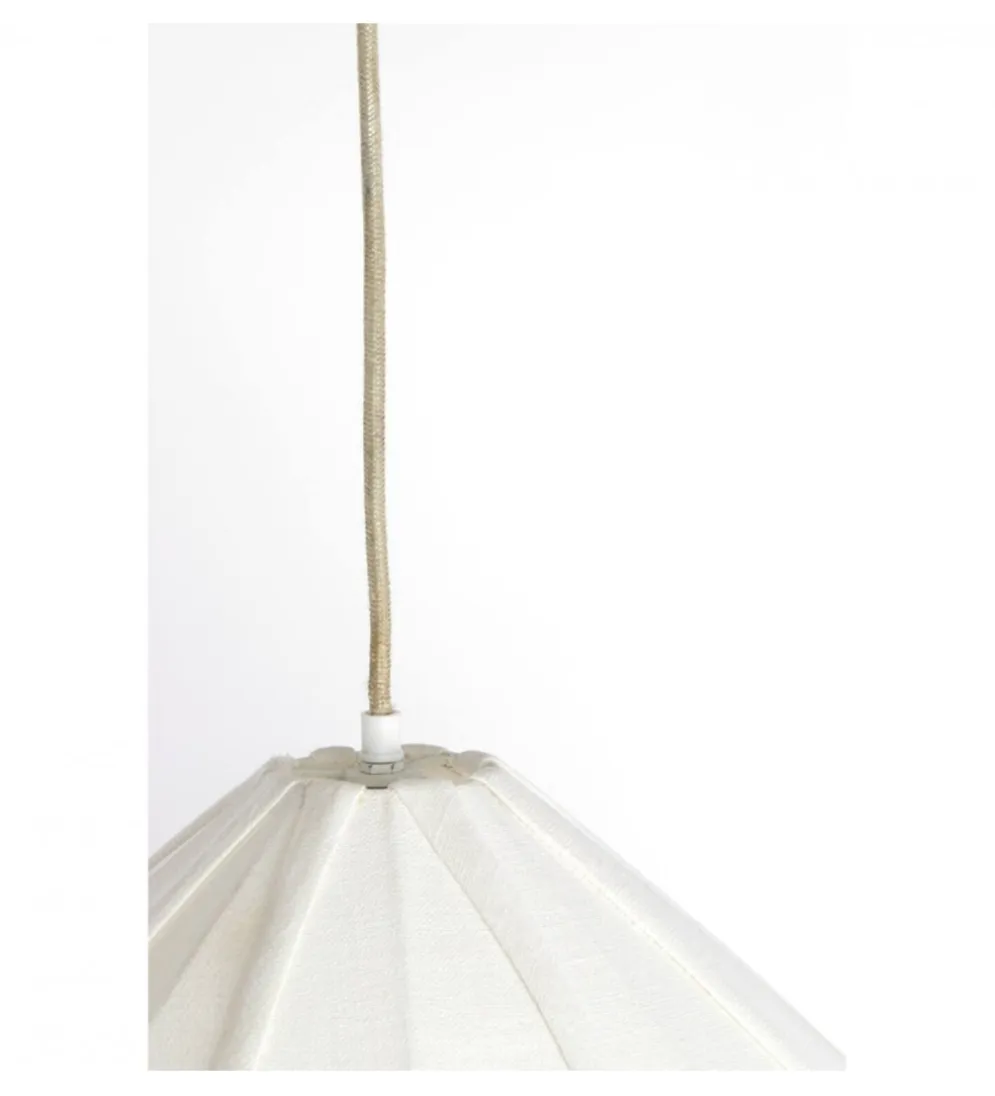 Lampa wisząca ZUBEDA 49 cm kremowa