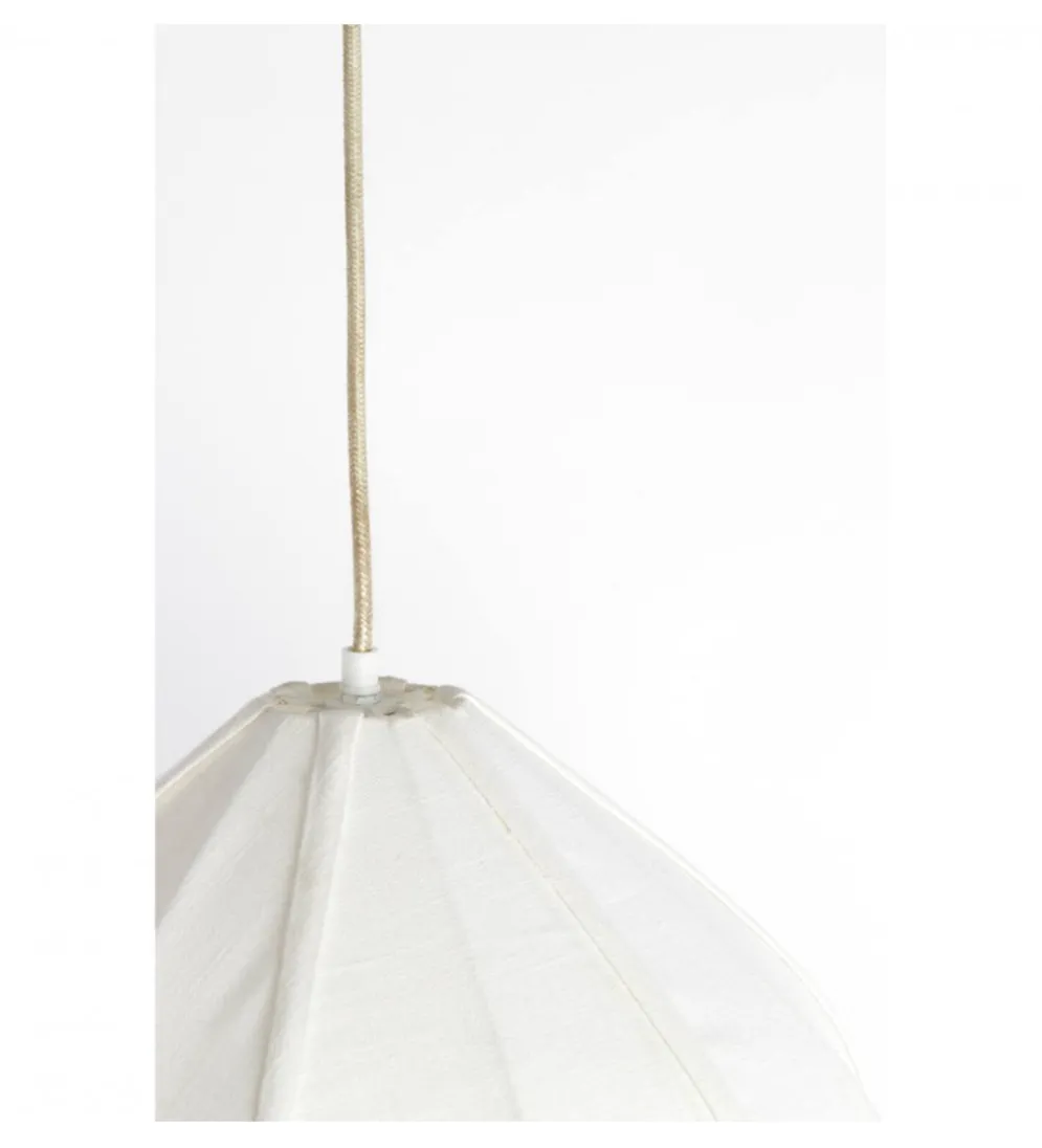 Lampa wisząca ZUBEDA 38 cm kremowa