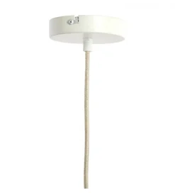 Lampa wisząca ZUBEDA 58 cm kremowa