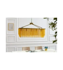 Lampa wisząca ZWINGER 80 cm złota