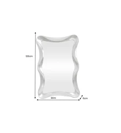 Lustro ALICE 120 cm srebrny