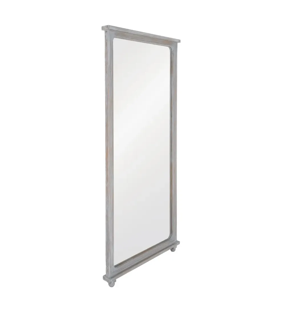 Lustro BEGASTA 170 cm drewno paulowni szare