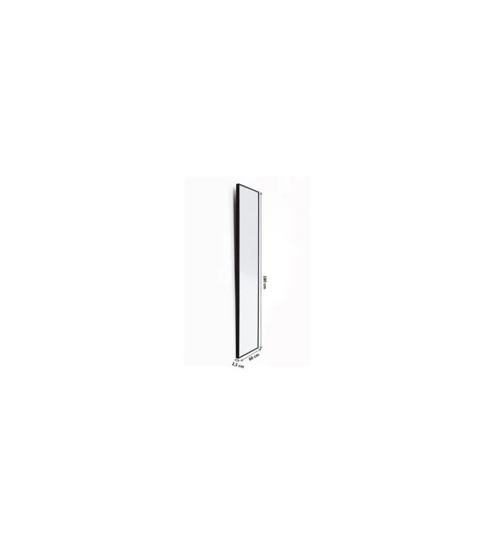 Lustro BELLA MO 60 x 180 cm czarne
