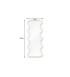 Lustro ścienne FUENTE 160 cm białe