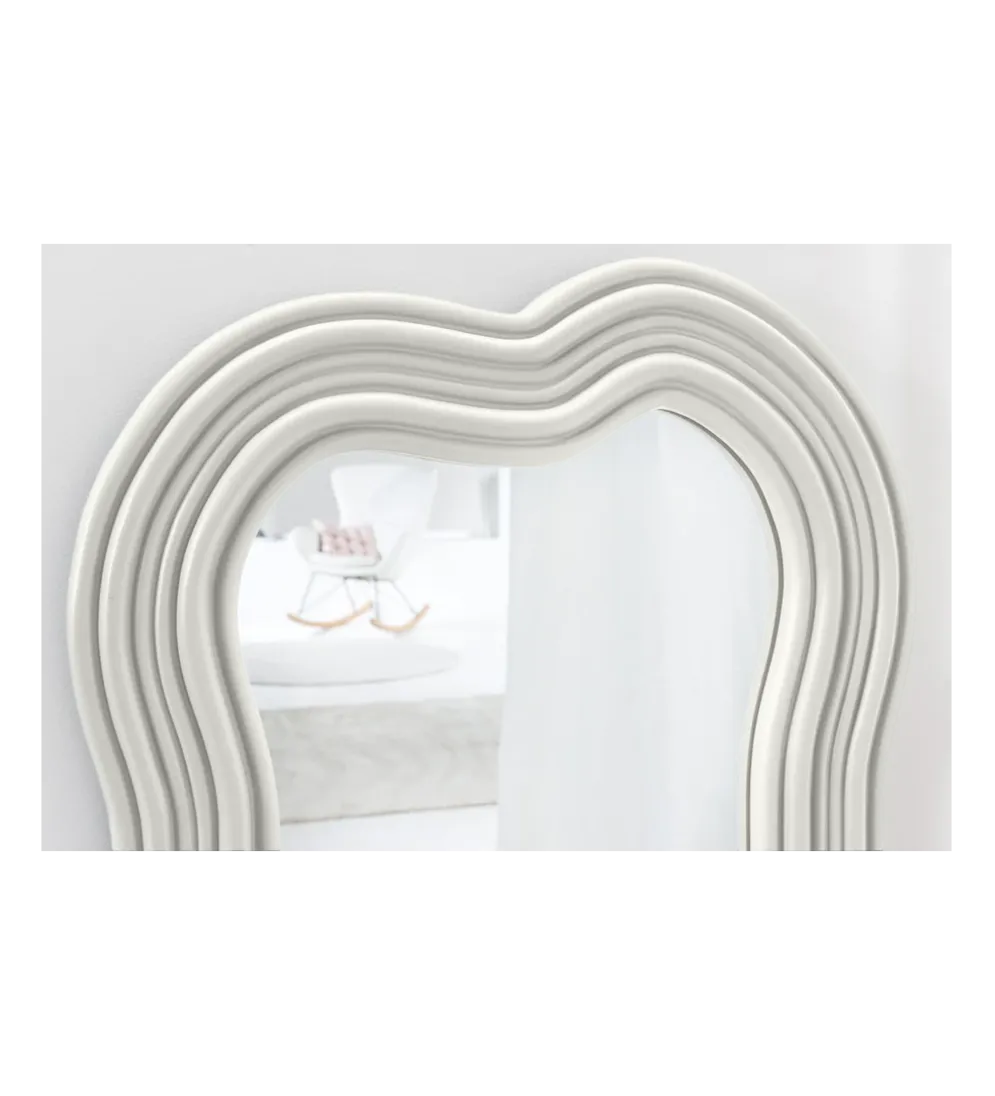 Lustro ścienne FUENTE II RUBIO 100 cm białe