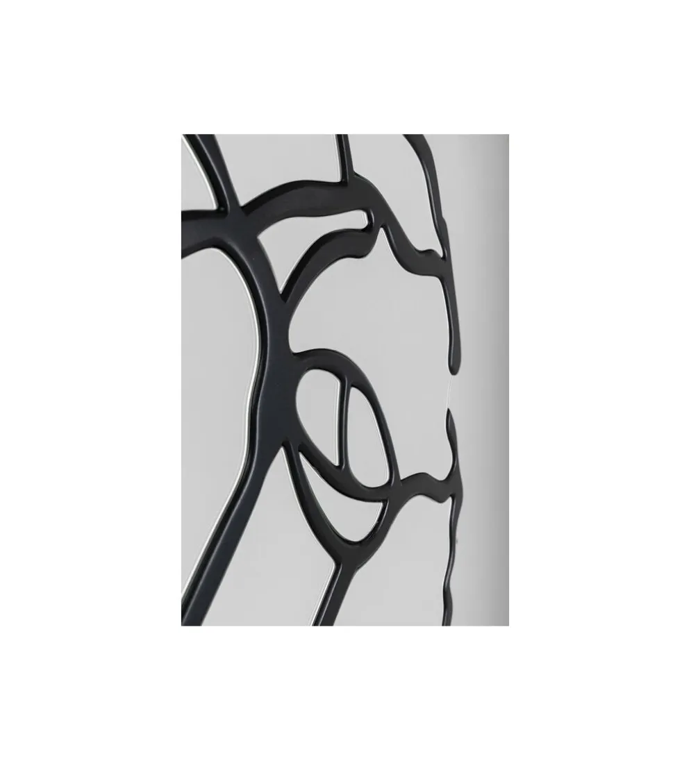 Lustro ścienne Pieces 100 cm czarne