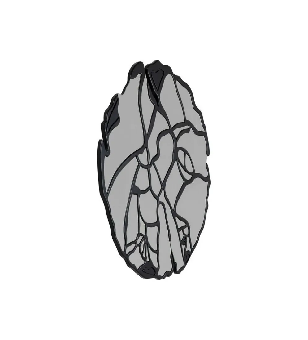 Lustro ścienne Pieces 100 cm czarne