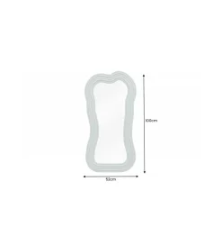 Lustro ścienne RUBIO 100 cm zielone