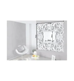 Lustro ścienne Venice 75cm srebrne