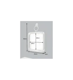 Lustro DEBORA 35 Cm srebrne