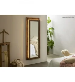 Lustro DE PARED 150 cm drewno akacja