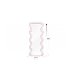 Lustro FUENTE 160 cm różowe