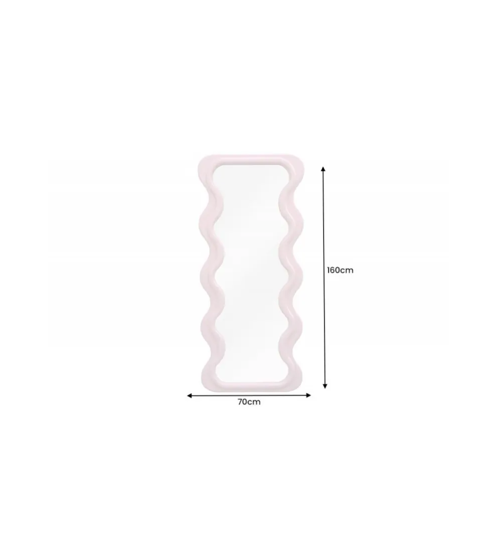 Lustro FUENTE 160 cm różowe