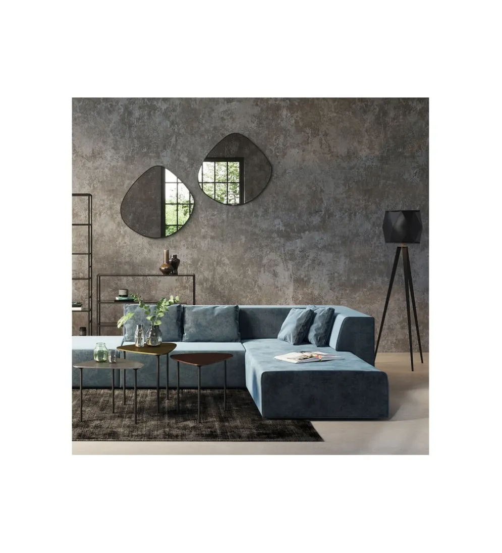 Lustro GOTEBORG 71 x 71 cm czarne