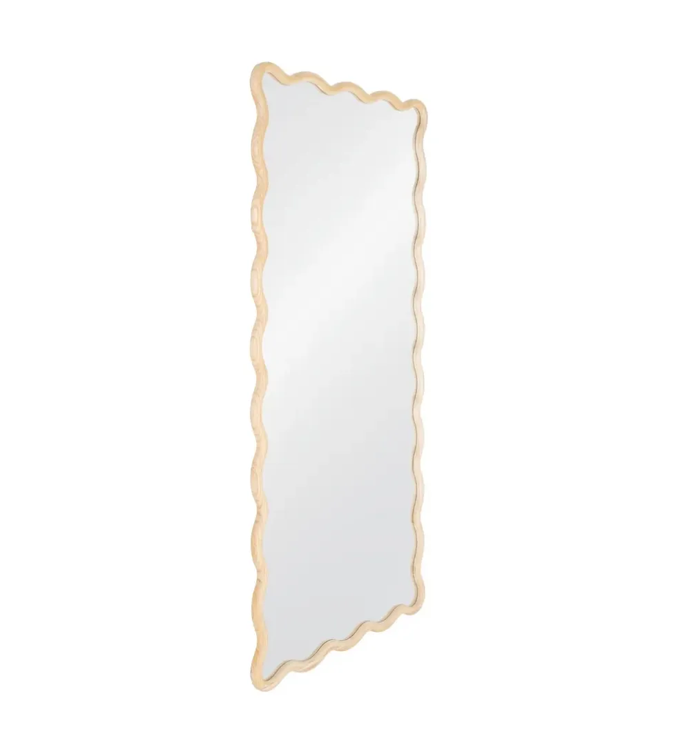 Lustro JOMANEO 180 cm drewno paulowni naturalne