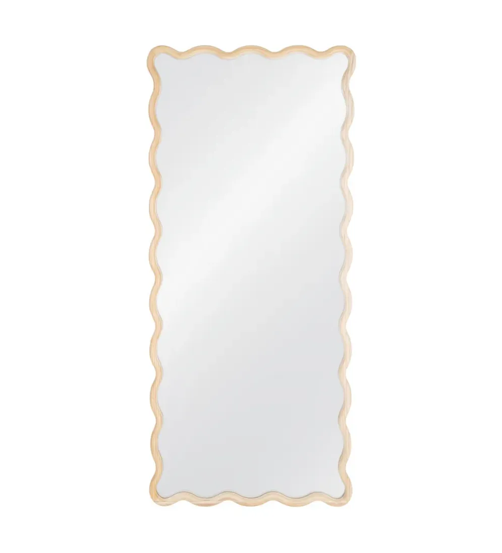 Lustro JOMANEO 180 cm drewno paulowni naturalne