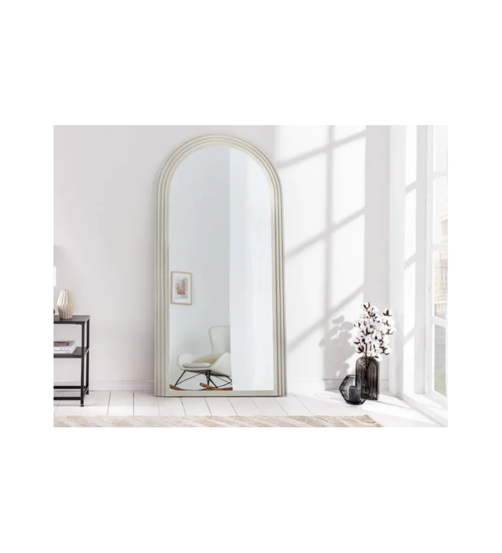 Lustro KIRAZ ART DECO 160 cm białe