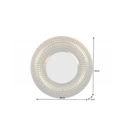 Lustro Orriental 60 cm w kolorze złotym