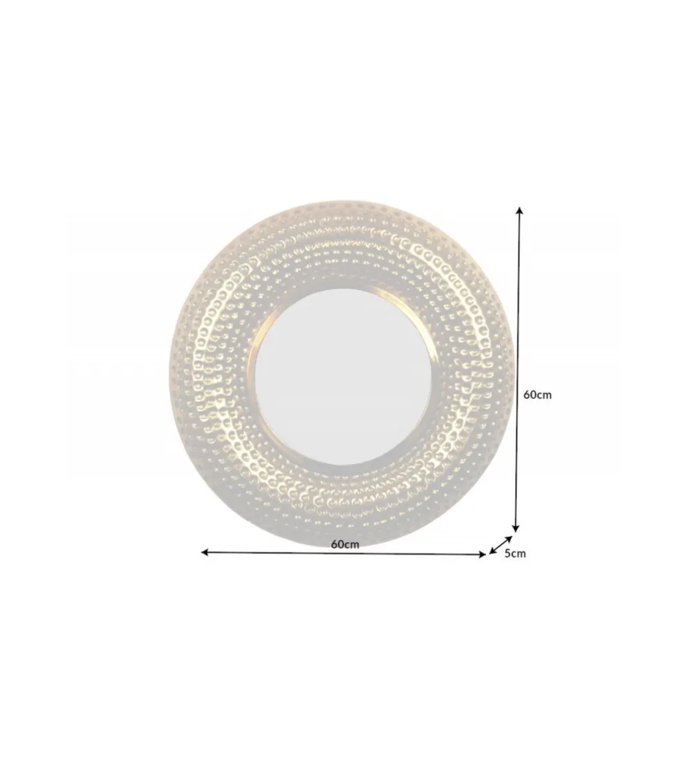 Lustro Orriental 60 cm w kolorze złotym