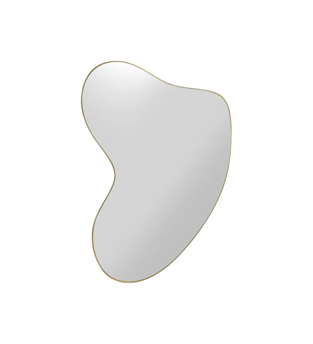 Lustro SHAPE 110 cm x 10 cm w kolorze mosiądzu