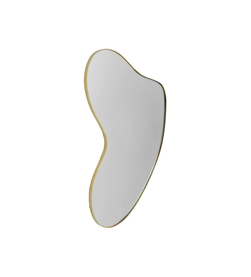 Lustro SHAPE 110 cm x 10 cm w kolorze mosiądzu