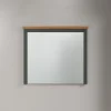 Lustro STANTON 68 cm  w optyce dębu Evoke Ciemnozielony