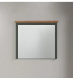 Lustro STANTON 68 cm w optyce dębu Evoke Ciemnozielony