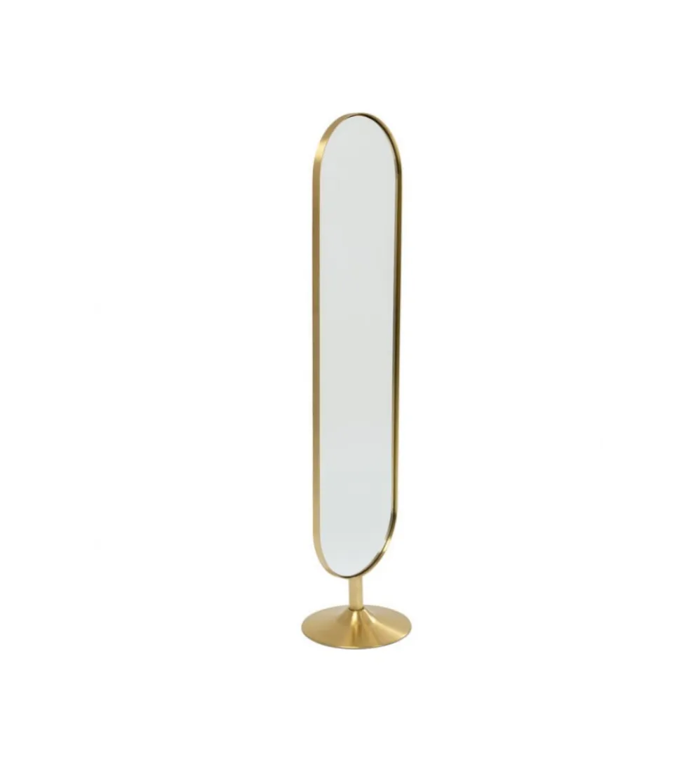 Lustro stojące Curve 170 cm złote