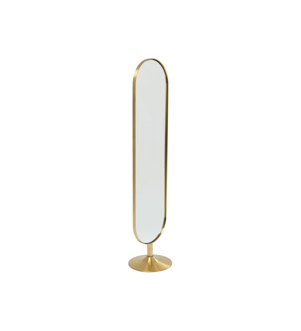 Lustro stojące Curve 170 cm złote