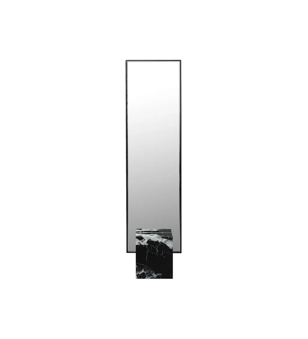 Lustro stojące HULDA 46 x 180 cm czarne