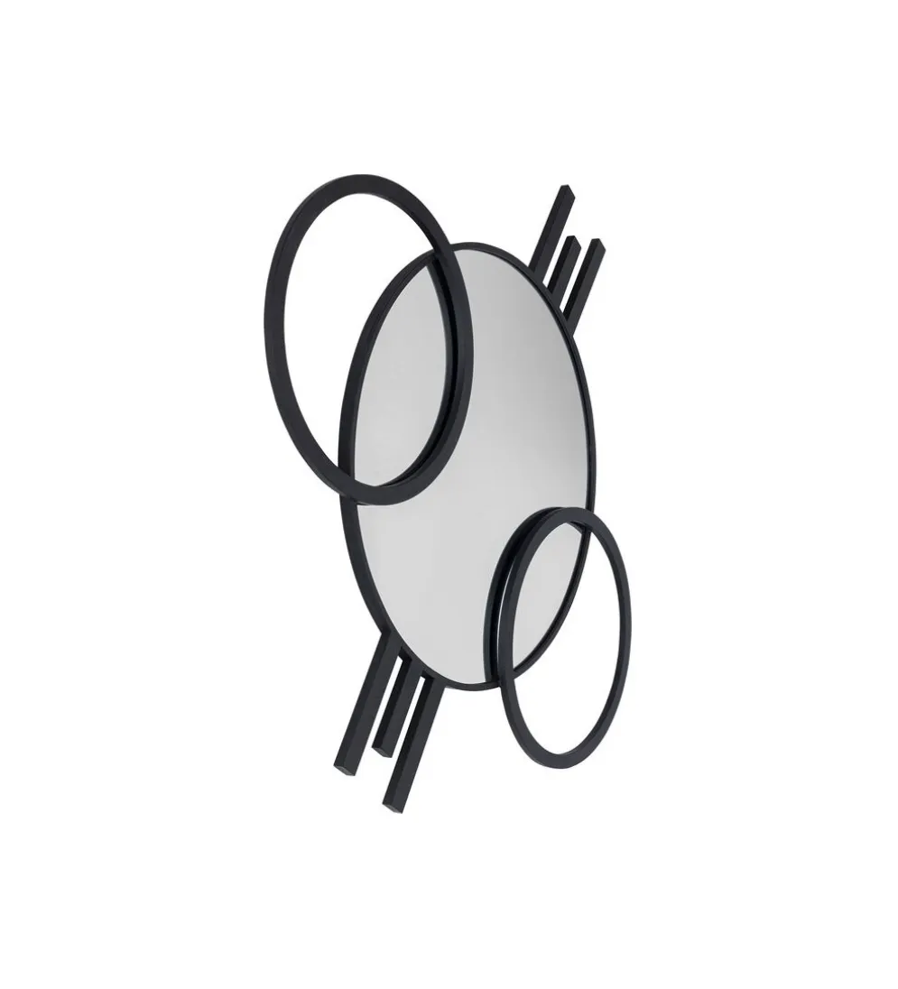 Lustro TRIPLE CIRCLE 124 x 119 cm czarne