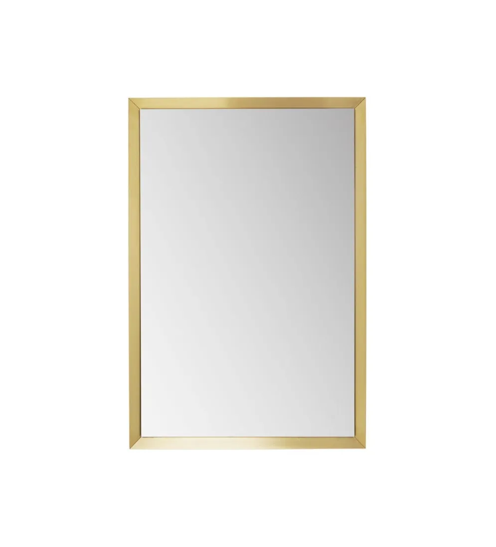 Lustro wiszące AREZZO 80 x 120 cm złote