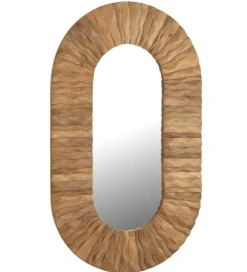 Lustro wiszące CURVE 152 cm naturalny