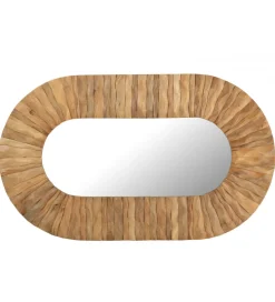 Lustro wiszące CURVE 152 cm naturalny