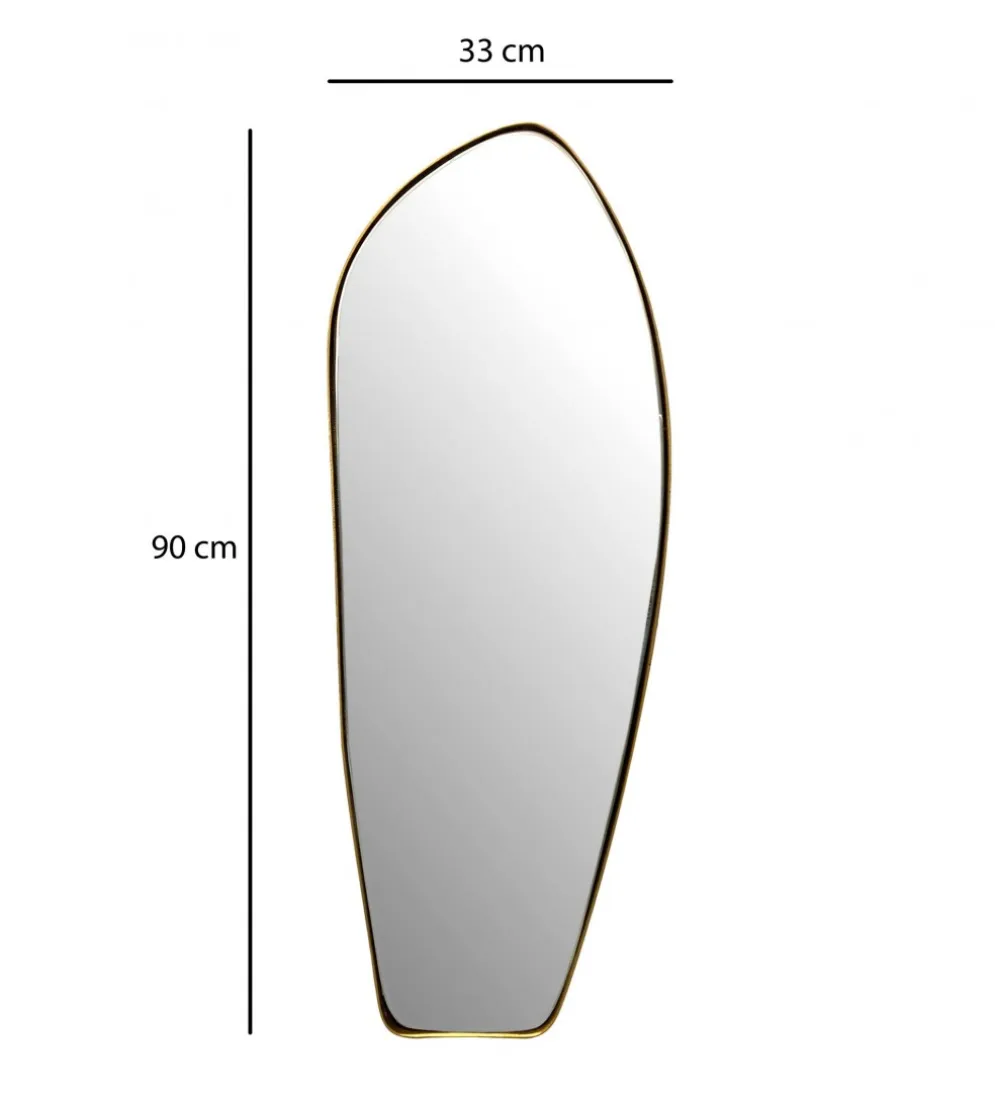 Lustro wiszące DEFORME 90 cm złote