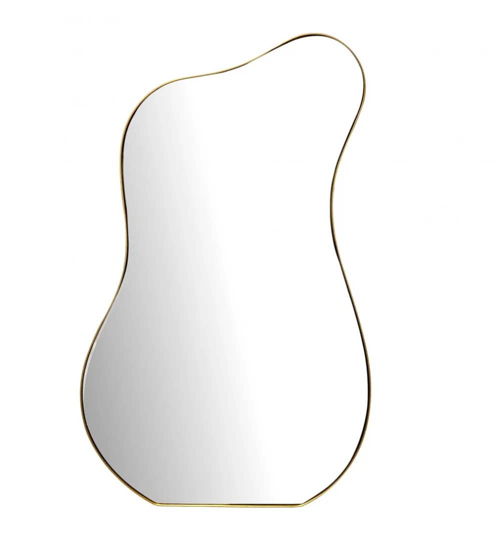 Lustro wiszące DEFORME 100 cm złote