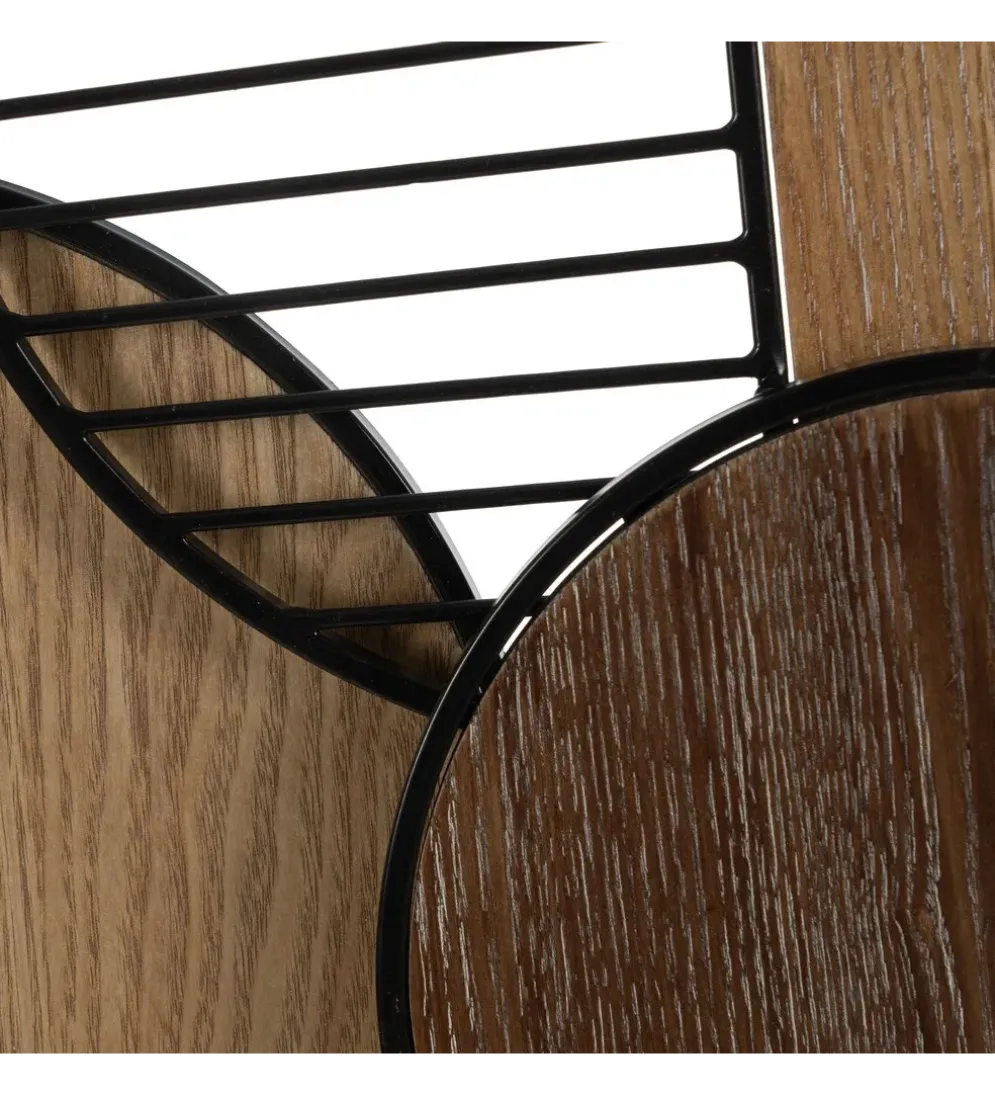 Lustro wiszące ESPEJONA 123 cm naturalne czarne