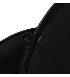Lustro wiszące ESPEJONA 83 cm naturalne czarne