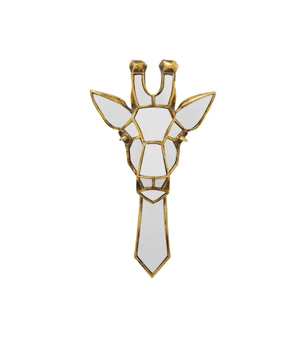 Lustro wiszące GIRAFFE 45 cm złote