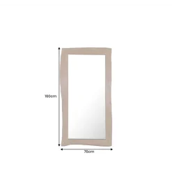 Lustro wiszące MAMMUT 160 cm drewno akacja