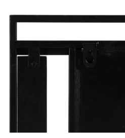 Lustro wiszące NAGATARO 45 x 100 cm czarne naturalne