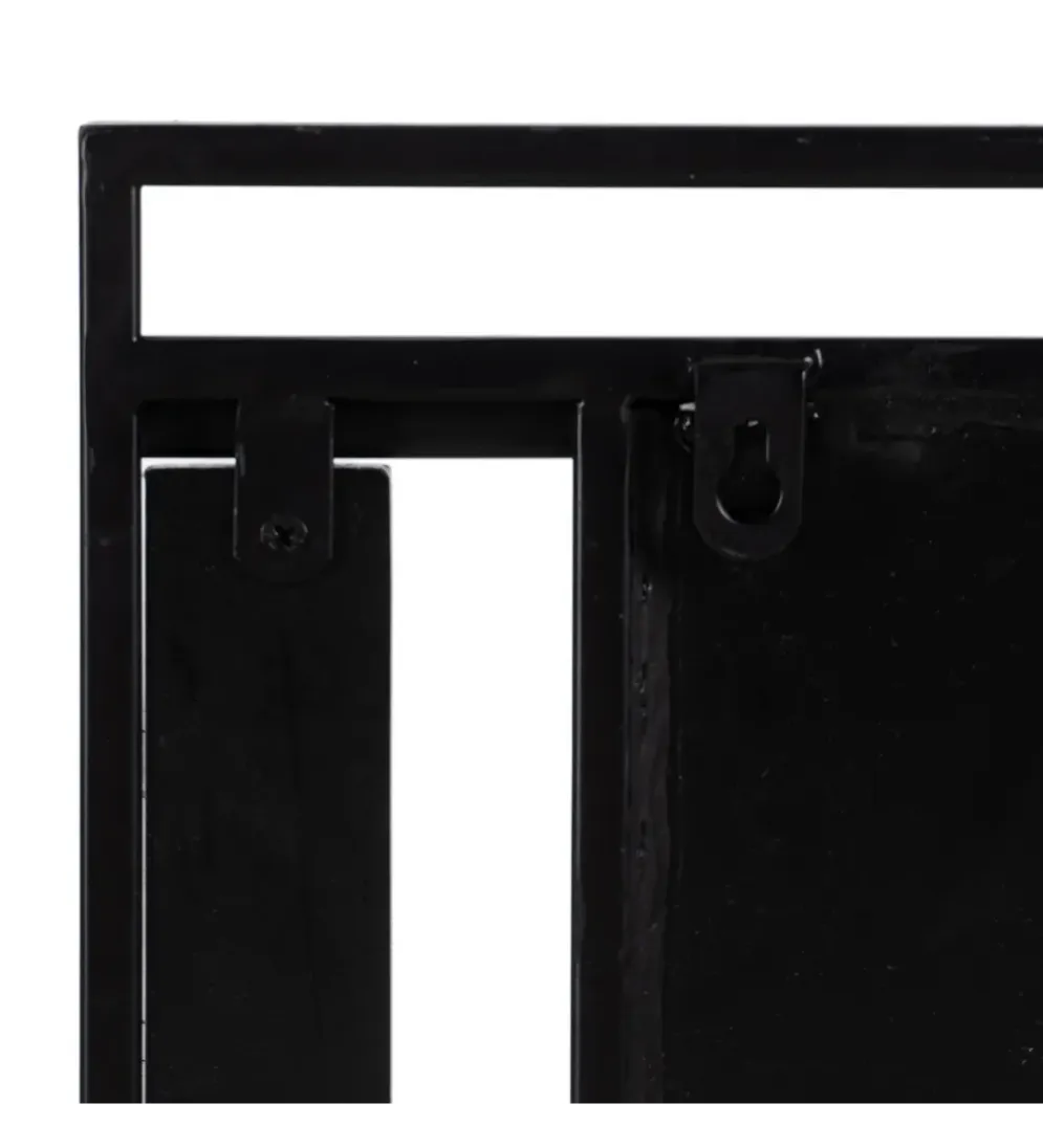 Lustro wiszące NAGATARO 45 x 100 cm czarne naturalne