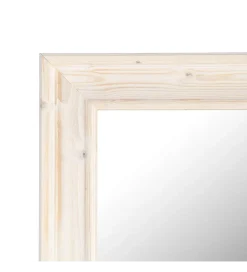 Lustro wiszące OKATA 171 cm naturalna białą rama