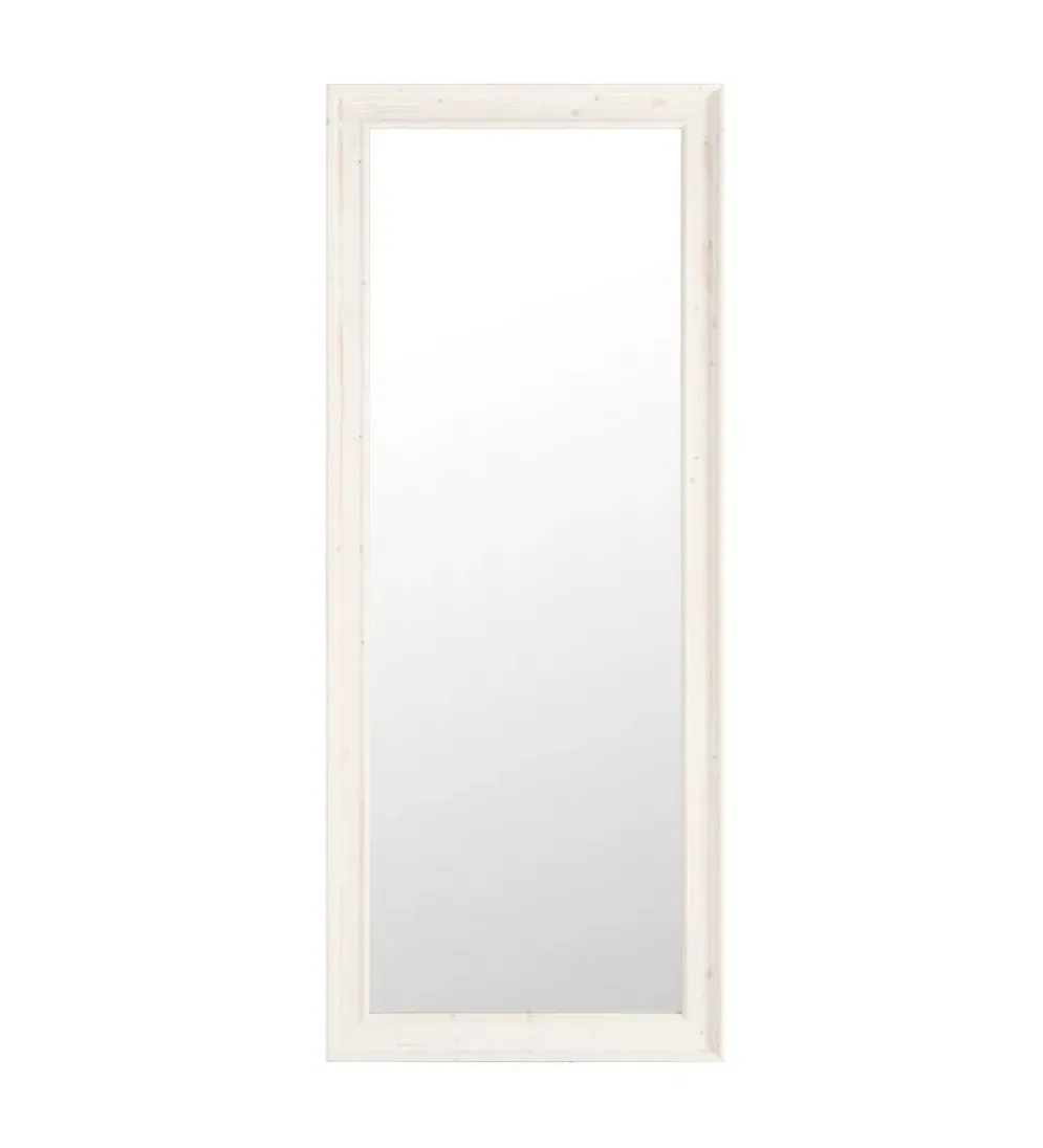 Lustro wiszące OKATA 171 cm naturalna białą rama
