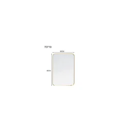 Lustro wiszące SIMPLY 60 x 90 cm złote